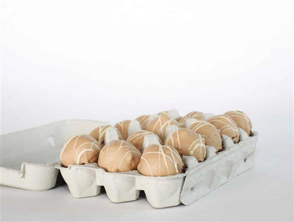 Romkugle med hasselnød chokolade 15 stk.