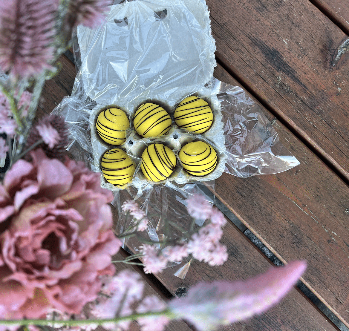 Påskeæg 6 stk. med passionsfrugt chokolade