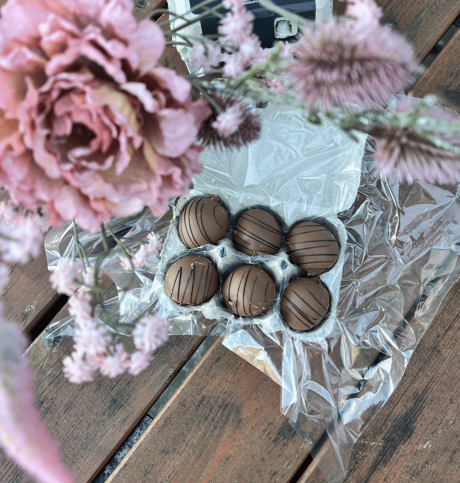 Påskeæg 6 stk. med karamel chokolade