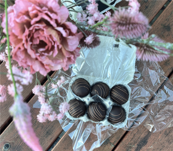 Påskeæg 6 stk. med mørk chokolade