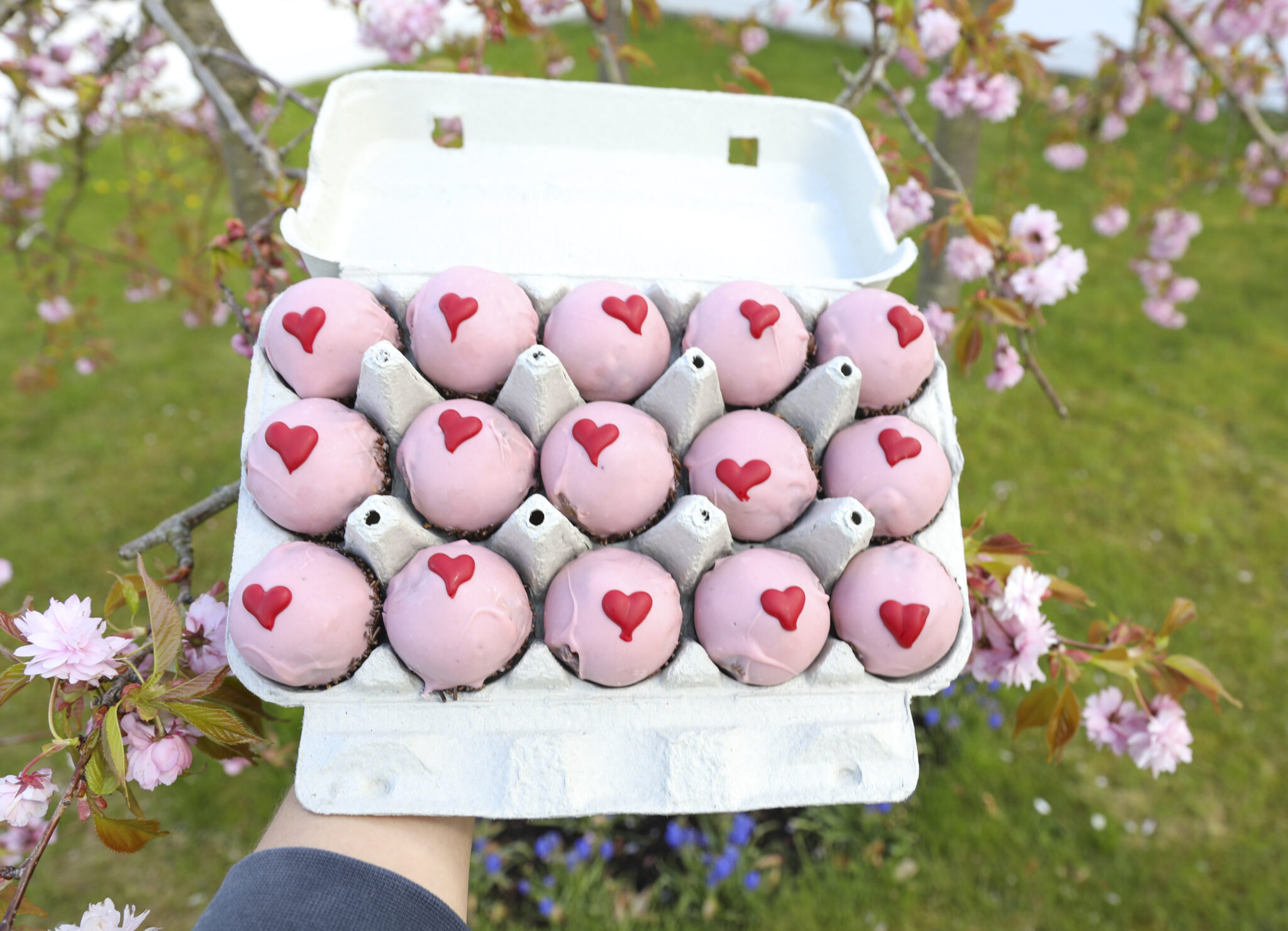 Valentine romkugle 6 stk.