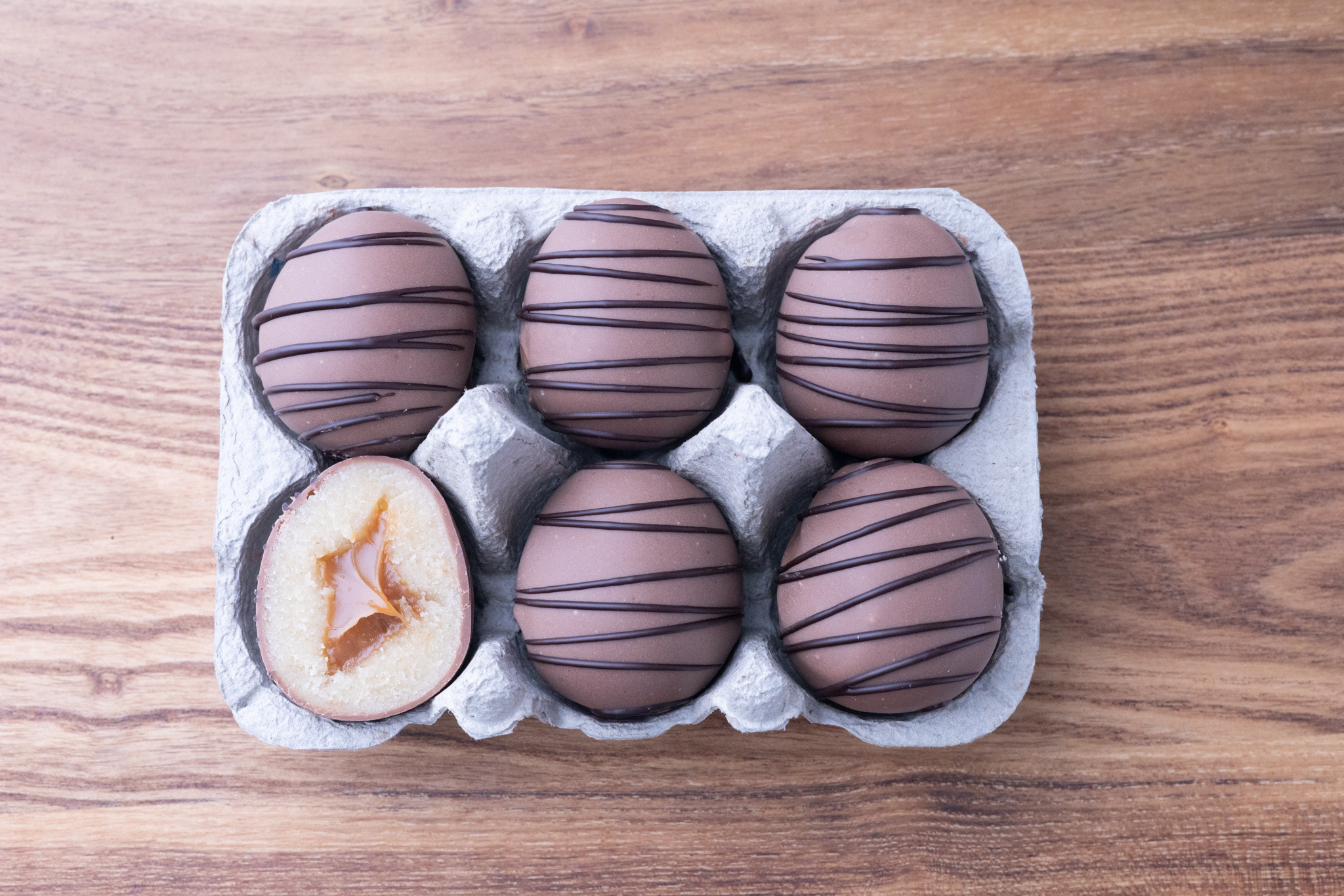 Påskeæg 15 stk. med Karamel chokolade