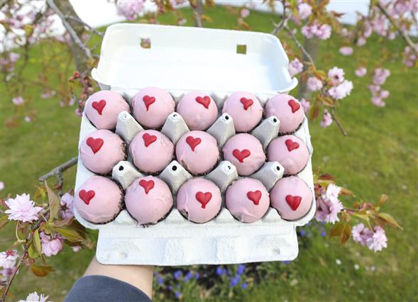 Valentine romkugle 6 stk.