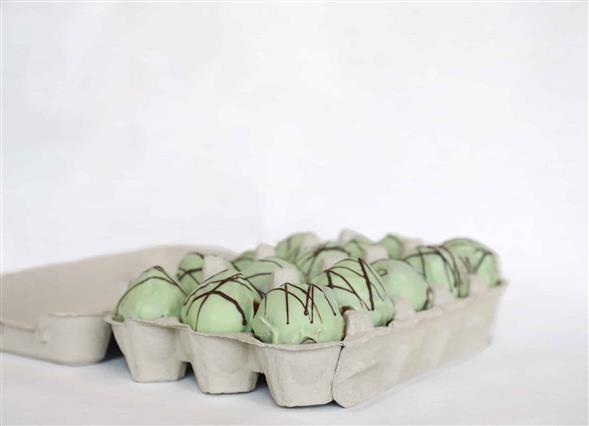 Romkugle med limechokolade 15 stk.